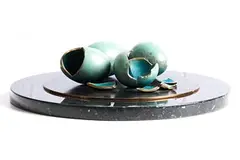 Andy McCarthy, The Hatching Process, unique bronze on granite base