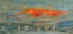 Set Design for Playboy of the Western World by Noel Sheridan, 1988, oil on canvas, offered Dec 2018
