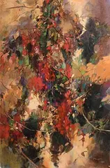 Maurice Henderson, West Cork Fuchsia, 1990, oil on canvas