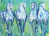 Declan O'Connor, The Gathering, oil on canvas