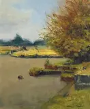 The Garden Centre, April by James English, oil on board, offered Dec 2018