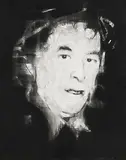 Ross Wilson, The Poet Seamus Heaney in the Darkness, Sandymount, mixed media on paper