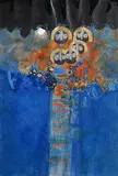 Brian Ferran, Tain 5, 1989, acrylic on canvas laid on board