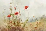 Phyllis del Vechio, Roadside Blooms, watercolour