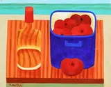 Still Life on Tabletop by Graham Knuttel, oil on canvas, sold Dec 2018