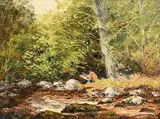 The Landscape Painter by Fergus O'Ryan, oil on board, offered Dec 2018