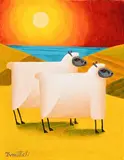 Wooley Sunset by Graham Knuttel, oil on canvas, sold Dec 2018