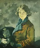 William Orpen, A Roscommon Dragoon, colour collotype print on cream wove paper