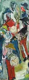 Gerard McGourty, Marching Band, oil on board