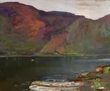 Sir John Lavery, Glendalough, Ireland, 1924, oil on canvas board