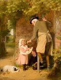 George Bernard O'Neill, Picking Grapes, 1898, oil on board