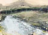 Donald Teskey, Inagh Valley, Connemara, acrylic on paper