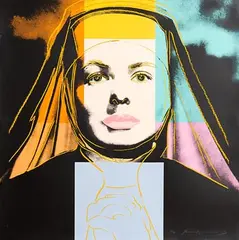 Andy Warhol American, The Nun, from Ingrid Bergman, 1983 (F. & S. II.314), screenprint in colours on Lenox Museum Board - numbered 215 from an edition of 250 (total edition includes 20 artist's proofs) with the printer's blind stamp Rupert Jasen Smith, New York. Published by Galerie Borjeson, Malmo, Sweden.