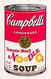 Andy Warhol American, Tomato-Beef Noodle O´s, from Campbell's Soup II, 1969 (F. & S. II.61), screenprint in colours on smooth wove paper - one of 26 artist's proofs numbered A-Z aside from the edition of 250. Printed by Salvatore Silkscreen Co., Inc., New York. Published by Factory Editions, New York.
