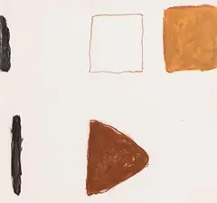 William Scott, Abstract Composition, 1964, pastel on paper