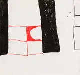 William Scott, Abstract Composition, 1964, pastel on paper