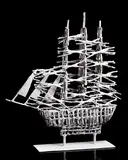 Atlantic Winter Famine Ship by John Behan, unique bronze, sold Nov 2018