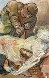 Mary Swanzy, The Examination, oil on board