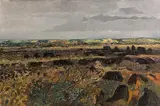 The Garry Bog, Portrush by Colin Middleton, 1958, oil on canvas, offered Nov 2018