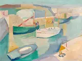 Father Jack P. Hanlon, Boats in the Afternoon, 1943, oil on canvas