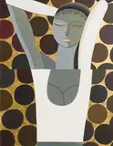Sergio Manzi Italian, Oro Zecchino, tempera and gold leaf on board