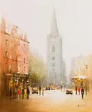 Anthony Robert Klitz, St. Patrick's Cathedral, Dublin, oil on canvas