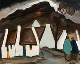 The Road Home by Markey Robinson, gouache, sold Nov 2018