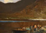 Leenane, Connemara by James Humbert Craig, oil on board, sold Sep 2018