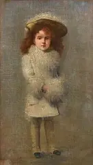 Richard Moynan, Bridget with a Muff, oil on canvas