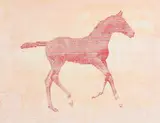 Ross Wilson, The Red Pony (From John Steinbeck), mixed media on card