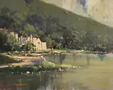 George Gillespie, Kylemore Abbey, oil on canvas