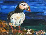 Liam O'Neill, The Puffin, oil on canvas