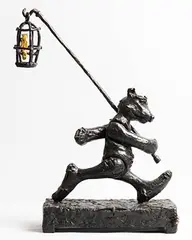 Patrick O'Reilly, Bear with Bird, unique bronze