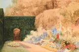 Mary Georgina Barton, The Garden St. Anne's, Clontarf Dublin, watercolour