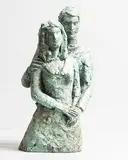 The Couple by Elizabeth le Jeune, unique bronze, offered Sep 2018