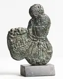 Markey Robinson, The Potato Gathers, bronze on granite base