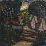 Peter Collis, Glenasmole Farm, oil on canvas laid on board