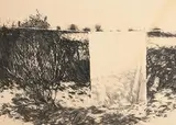 Ross Wilson, The Sheet, 1980, mixed media on paper