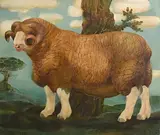 Ann Griffin, The Ram of Cooley, 1985, oil on canvas