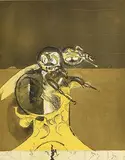Graham Sutherland, Hatching I From Bees, 1976-77, aquatint printed in colours on magnani laid paper number 56 from an edition of 66