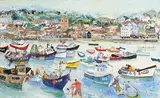 Linda Weir British, White Light, St. Ives, 2017, oil on board