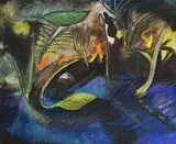 Eamon Coleman, Where the Screech Owl Sings, 1986, pastel