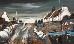 J.P. Rooney, By the Waters Wild, gouache on board