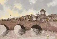Tom Cullen, Four Courts, Dublin, 1992, oil on canvas
