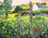 The Island Cottage by Dorothee Roberts French, oil on canvas, sold Sep 2018