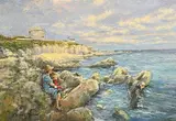 Senan O'Brien, Watching Boats near Joyce's Tower, Sandycove, 2005, oil on board