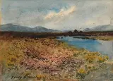 Percy French, Connemara Landscape, watercolour