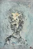 John Kingerlee, Head Study, 2008, oil on board