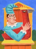 For My Next Trick by Graham Knuttel, pastel on paper, sold Aug 2018