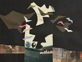 George Campbell, Birds in Flight, collage